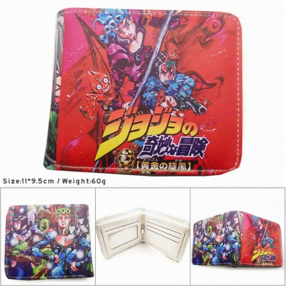 Other - New Japan Anime Jojo Bizarre Adventure Red Wallet